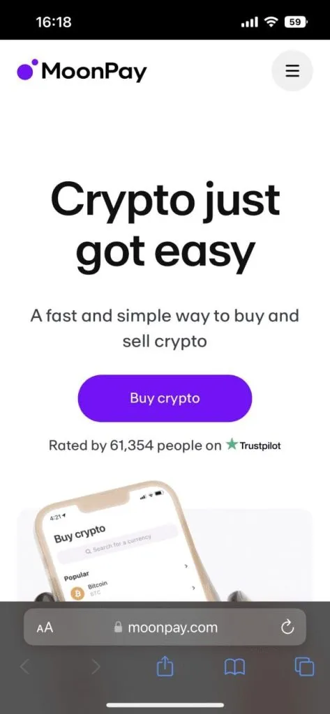 PURCHASE CRYPTO