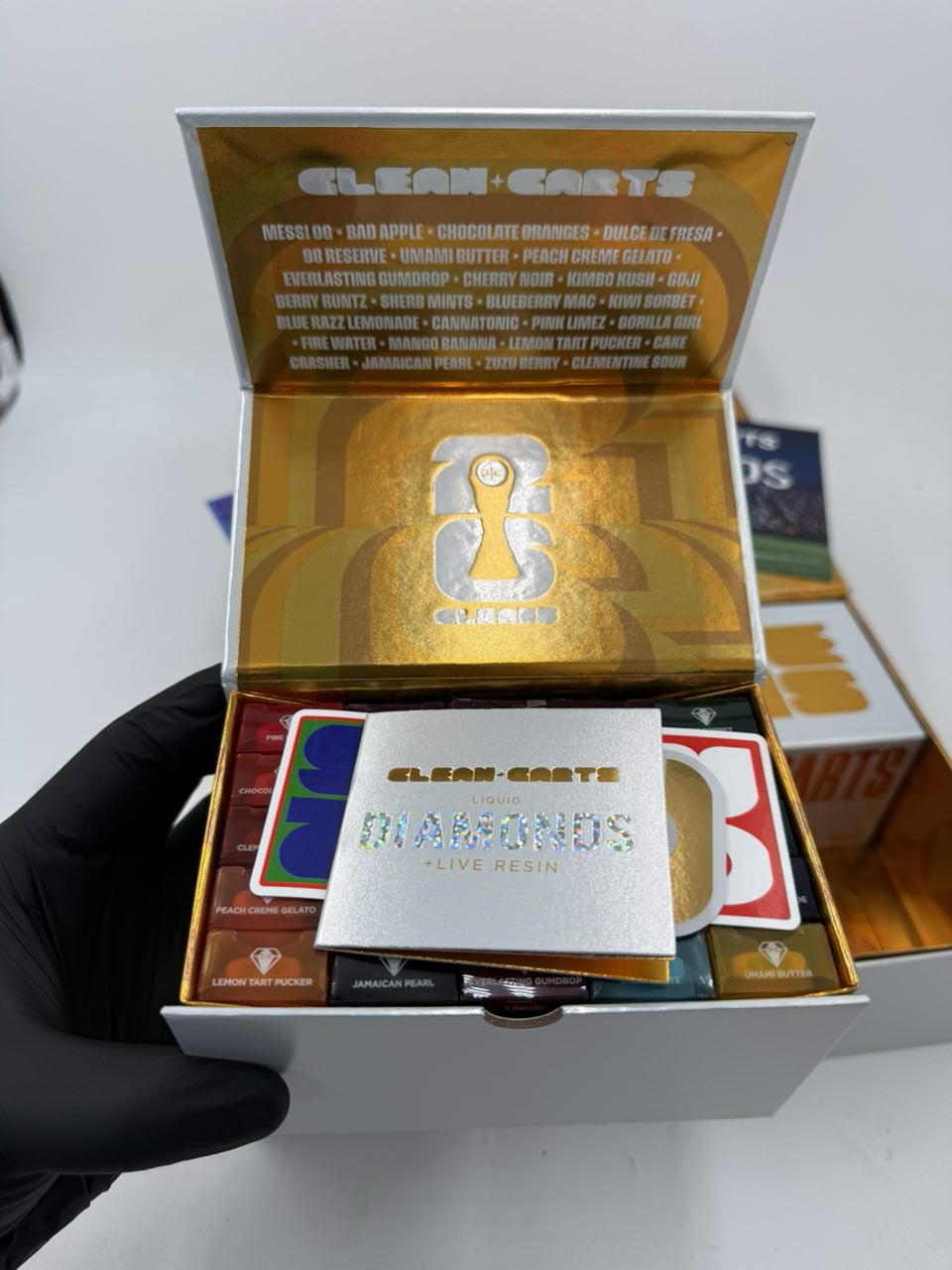 JPEG-image-4A8E-83A0-2A-5 CLEAN CARTS SUMMER GOLD EDITION 2G DISPOSABLE – LIQUID DIAMONDS + LIVE RESIN