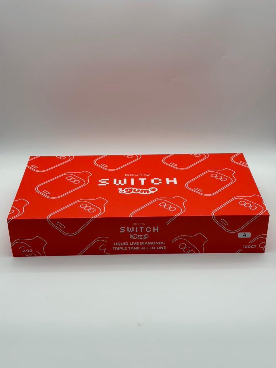 image-3773 V5 BOUTIQ SWITCH GUM 2G DISPOSABLE – LIQUID LIVE DIAMONDS – TRIPLE TANK ALL IN ONE