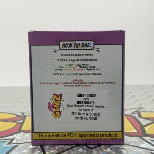 GEMZ 2G DISPOSABLE + PRE ROLL – COMBO PACK